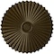 Ekena Millwork Shakuras Ceiling Medallion (For Canopies up to 5 3/4"), Hand-Painted Brass, 33 7/8"OD x 2"P CM34SHBRS - alternate 1
